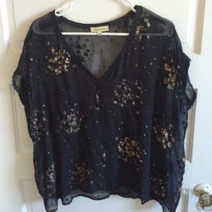 Costume national silk glitter blouse