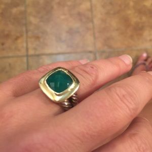 David Yurman RARE  Green Onyx RING