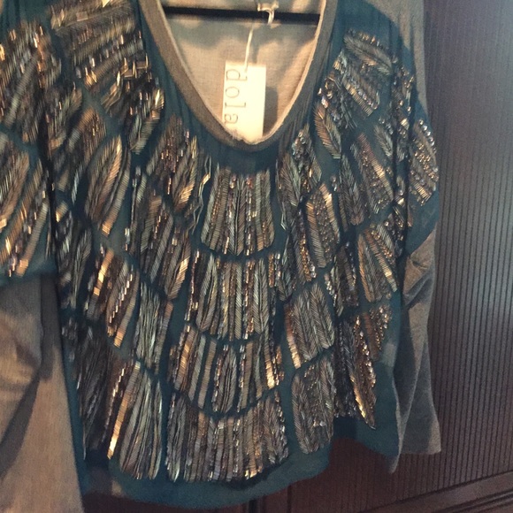 Anthropologie  Dolan Beaded Sweatshirt