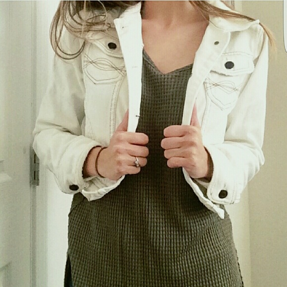 SOLD White Denim Jacket