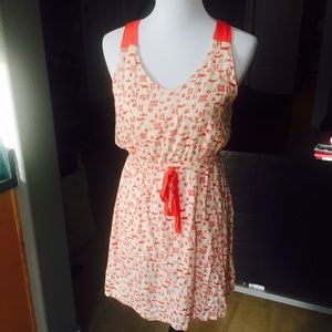 Ya Los Angeles Hieroglyph Pattern Dress