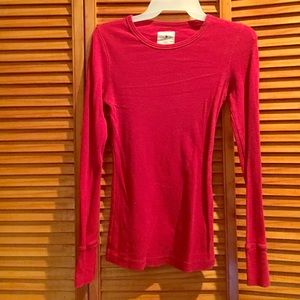 Red long sleeve top