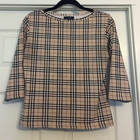 Burberry boat neck shirt