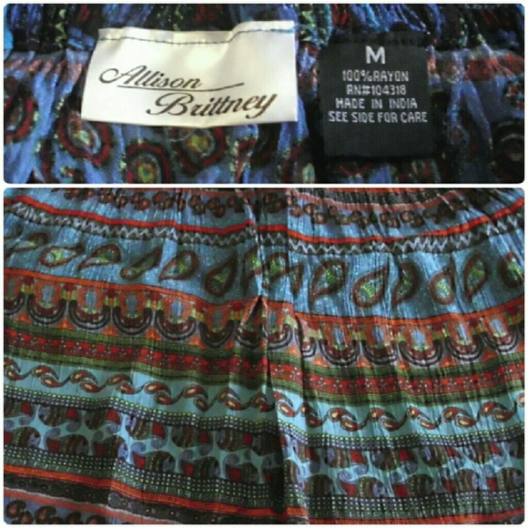 🆑FULL LENGTH GYPSY TEXTURED  SKIRT🌟 - Picture 2 of 2