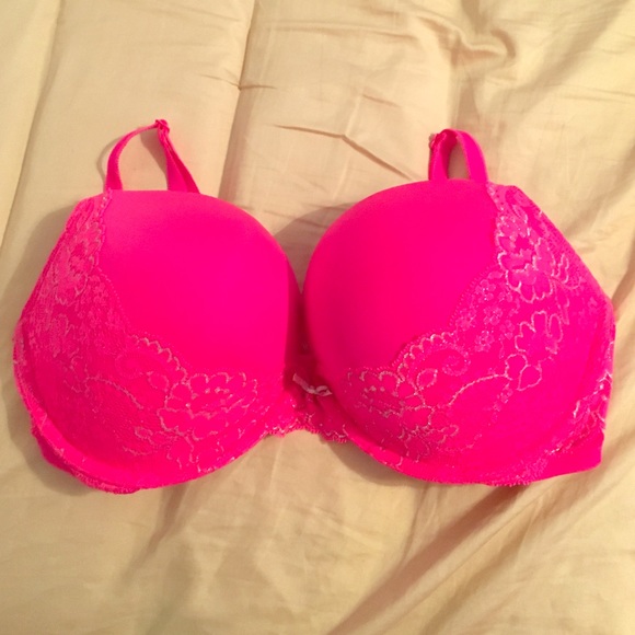 Hot pink push up bra!
