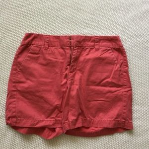 Coral Chino Shorts