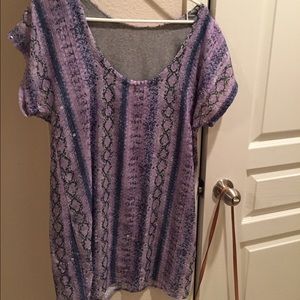 Snakeskin dress with sequins