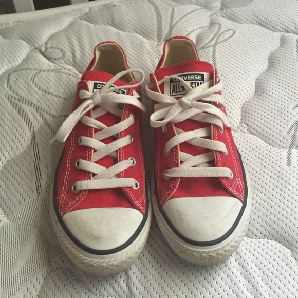 Low top red converse