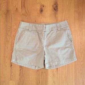 Khaki City Fit J. Crew Shorts