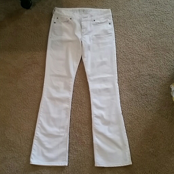 Express Stella Boot Regular White Jeans