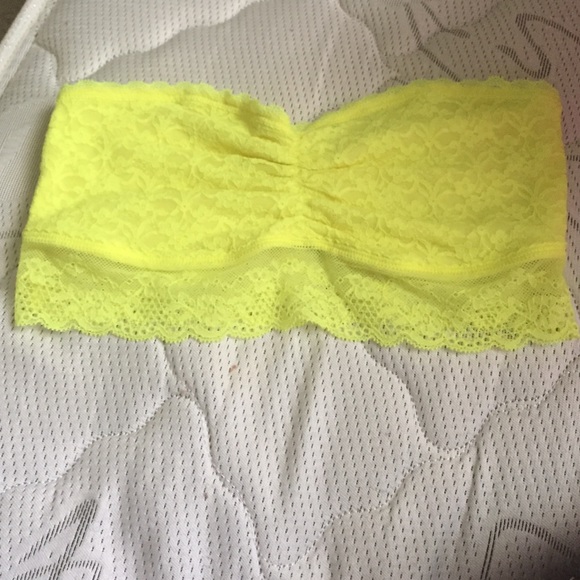 Yellow lace bralette