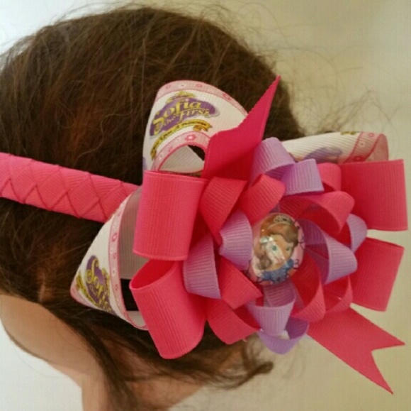 3 in 1 Detachable Sofia Bow W/ Headband
