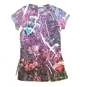 Short sleeved burnout shirt