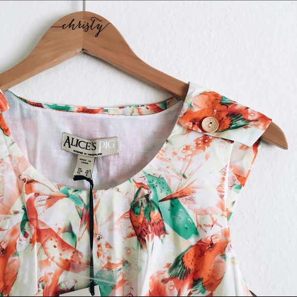 Alice's Pig Parakeet Dress!