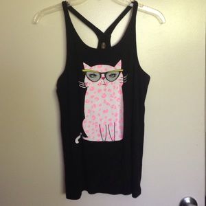 Nerdy cat tank💙