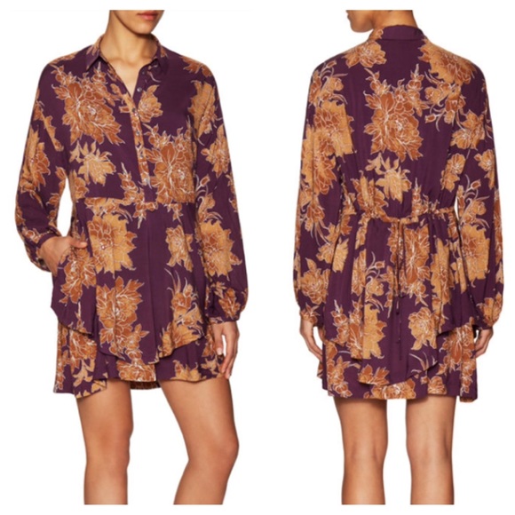 Free People floral shirtdress - Picture 2 of 4