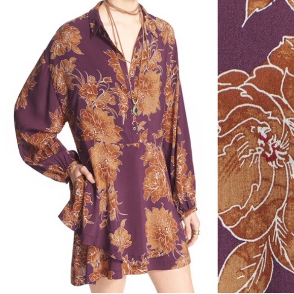 Free People floral shirtdress - Picture 4 of 4