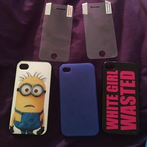 iPhone 4/4s phone cases & screen protectors bundle