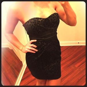 ❤️Bebe Strapless Leopard Dress XS
