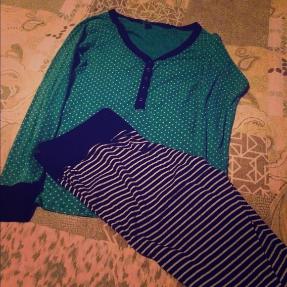Xhiliration Pajamas - Turquoise