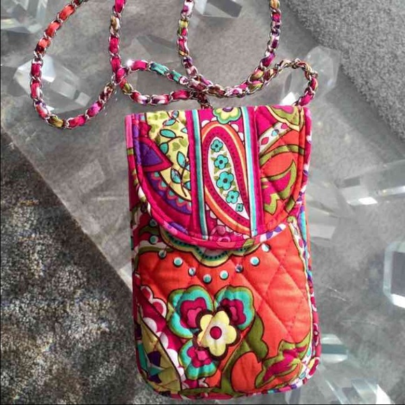 Vera Bradley Chained Cellphone Crossbody RARE