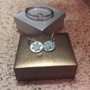 Lucky Brand bangle and earrings