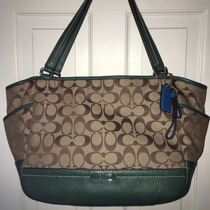 💯% Authentic Coach Park Signature Carrie Tote