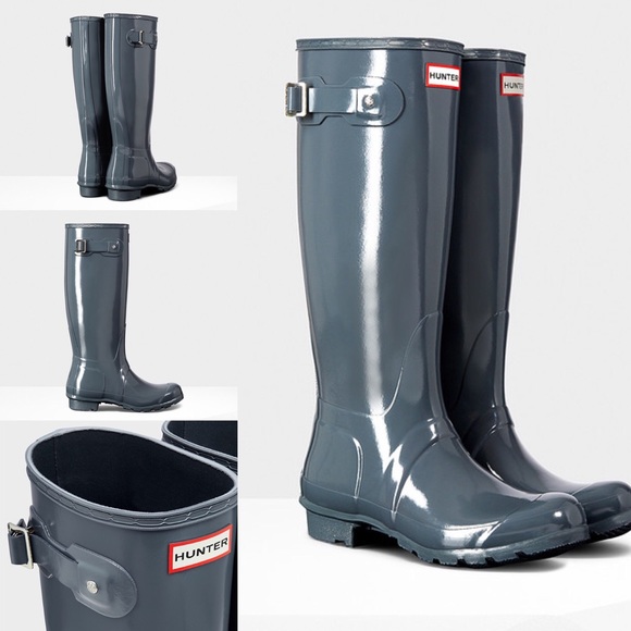 graphite hunter rain boots