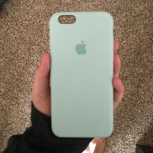 Light blue iPhone 6 silicon Apple Case