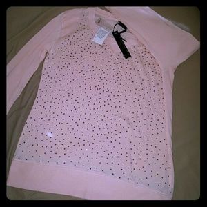 I Jeans by Buffalo Pink Rhinestone Sweater