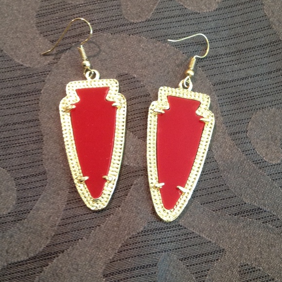bjcich Jewelry - ‼️LAST PAIR‼️Red/Gold Drop Earrings