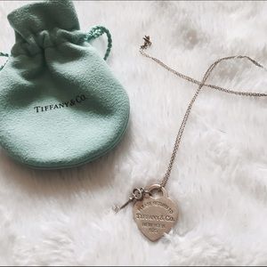 Tiffany & Co. Heart and Key Necklace
