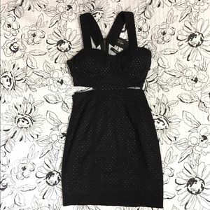 NWT Nasty Gal Perforated Mini Dress with Cutouts