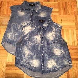 Forever 21 Denim Tops