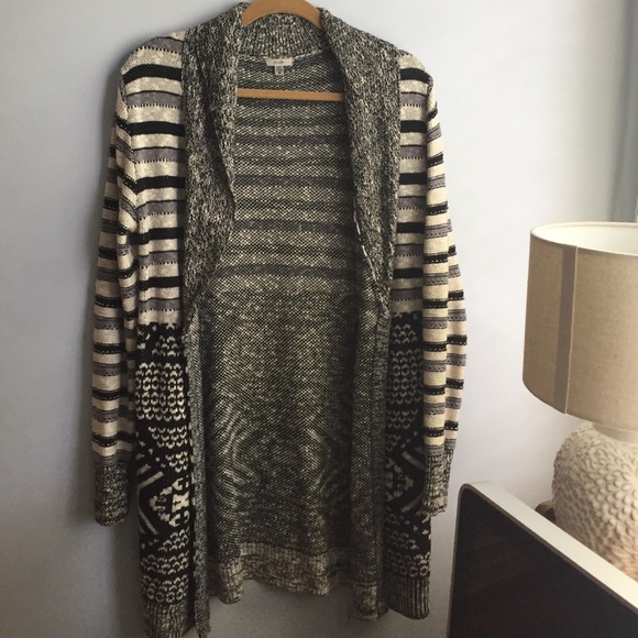 Warm, long sweater
