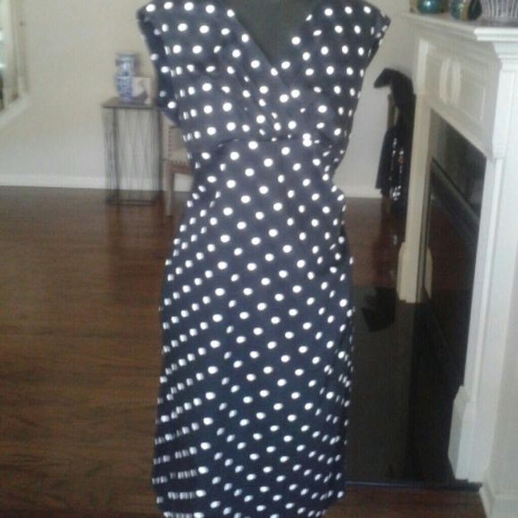 Size 16 Lauren by Ralph Lauren polka dot dress