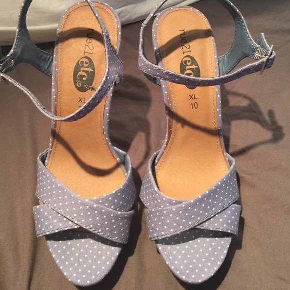 Baby Blue Polka Dot Heels