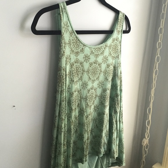 Free People mint tank top