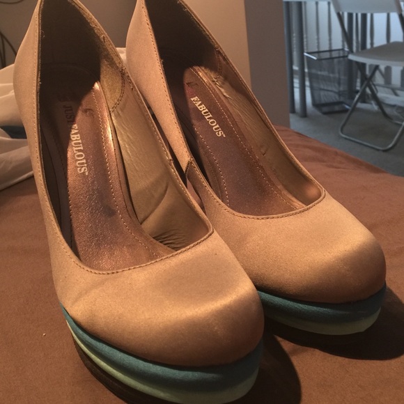 Blue and Silver Heels