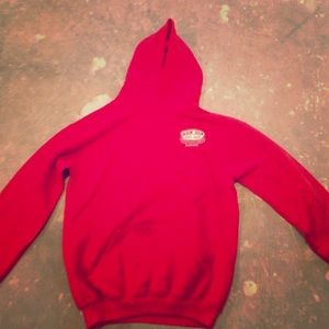 A red sweatshirt from Ron Jon surf shop