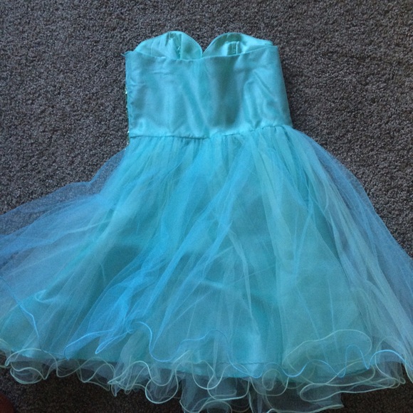 Blue Sequined Dress - Picture 3 of 3