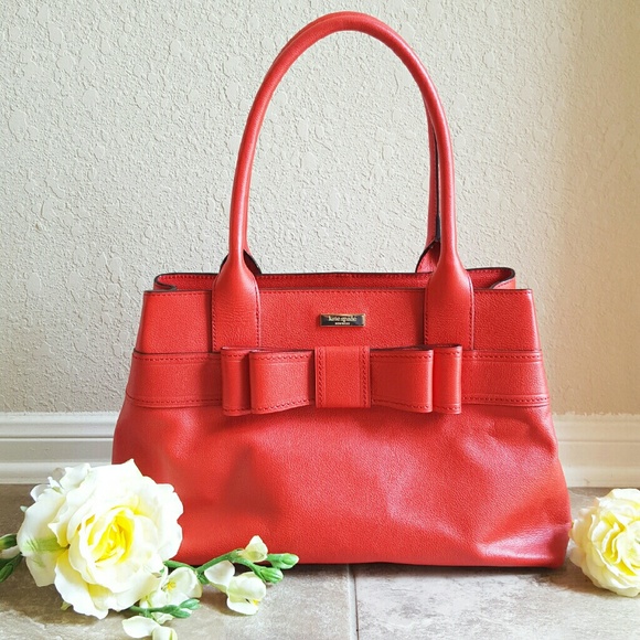 Kate Spade Viabella Ave Elena Tote Cherry Red