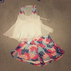 BCBG matching soft short and tank set.