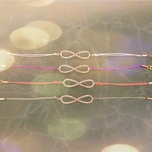 Infinity crystal bracelet
