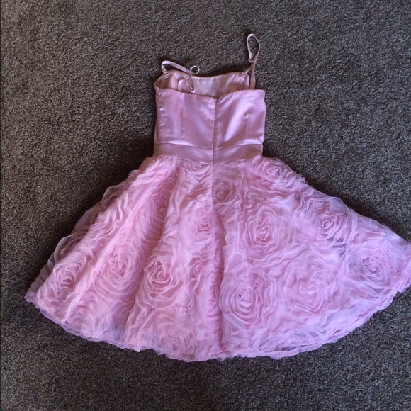 Pink Floral Tulle Dress - Picture 2 of 2