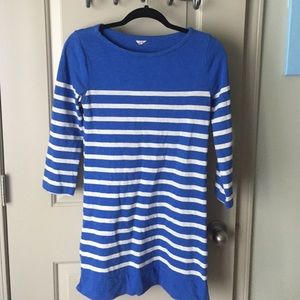 Blue&white striped tshirt dress
