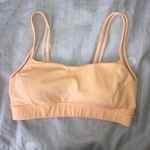orange Lululemon sports bra