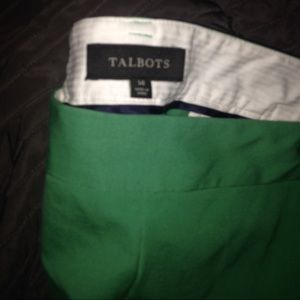 Talbots green pants size 14