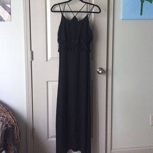 Bohemian black maxi dress