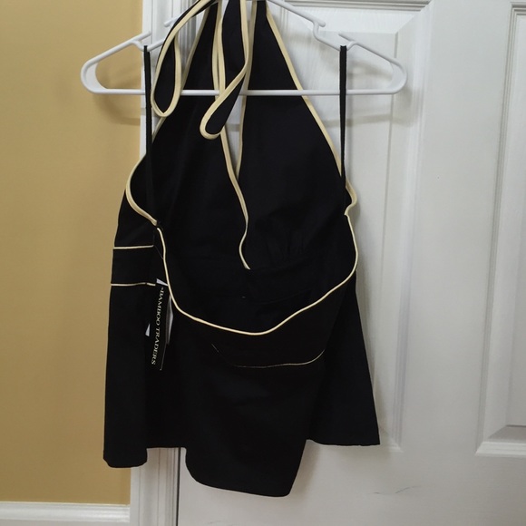 Bamboo Traders blue halter top - Picture 2 of 2